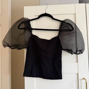 Zara Black Medium Top, Worn once